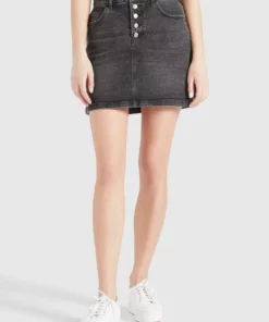 Khujo MAXIMA - Falda Vaquera - Schwarz Gewaschen, Mujer 14 Khujo MAXIMA - Falda Vaquera - Schwarz Gewaschen, Mujer -Tienda de ventas KHUJO 83898e825d104742b027f916b6c451fc