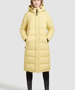 Khujo CORINNA MATT - Abrigo De Invierno - Hellgelb, Mujer