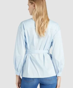 Khujo RAMYA - Camisa - Light Blue, Mujer -Tienda de ventas KHUJO 8571fc4efdc24b7dab95b4e72bb34e9b