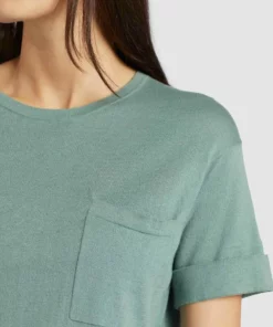 Khujo ALLMUT - Camiseta Básica - Mint, Mujer -Tienda de ventas KHUJO 857a50c0dc0147758bb6efcbf18909d6