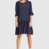 Khujo FREMA - Vestido Informal - Dark Blue, Mujer
