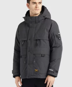 Khujo BOYNTON - Chaqueta De Invierno - Dunkelgrau, Hombre