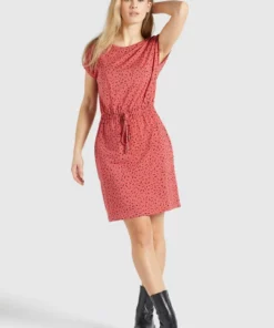 Khujo SAMMY - Vestido De Tubo - Rosa-schwarz Gemustert, Mujer