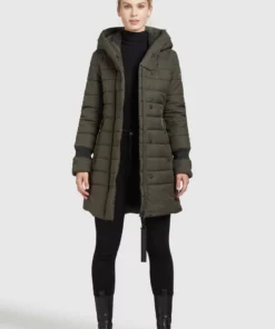 Khujo CONSTANZE STRUCTURED - Abrigo De Invierno - Dunkeloliv, Mujer -Tienda de ventas KHUJO 894fb11ab2754f17a4c1f04d5c67a3bd