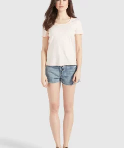 Khujo PERGOLA - Camiseta Básica - Apricot, Mujer