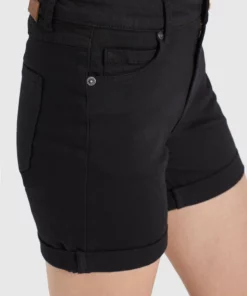 Khujo RIVEN - Shorts Vaqueros - Schwarz, Mujer -Tienda de ventas KHUJO 8d3ed51bb76b4c54aae4c7972c6c36a7