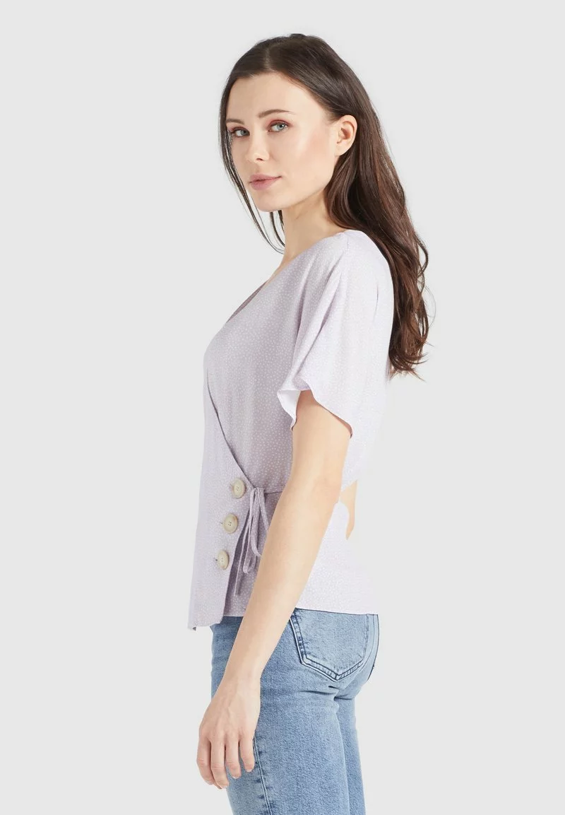 Khujo GIOVANNA - Blusa - Flieder-weiß Gepunktet, Mujer 5 Khujo GIOVANNA - Blusa - Flieder-weiß Gepunktet, Mujer - Imagen 5