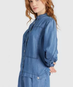 Khujo ESAIA - Camisa - Denim Blue, Mujer 15 Khujo ESAIA - Camisa - Denim Blue, Mujer -Tienda de ventas KHUJO 928a6659e6e0456aadafbdb62755f1b0