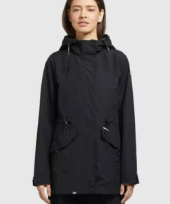 Khujo FELINA - Impermeable - Schwarz, Mujer