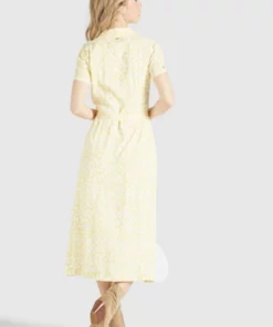 Khujo GOYA - Vestido Camisero - Gelb-weiß Geblümt, Mujer -Tienda de ventas KHUJO 940f2d1b8487423b82d6249f1e56844d