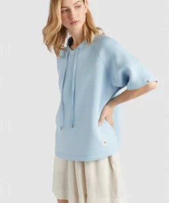 Khujo AMENA - Camiseta Estampada - Hellblau, Mujer