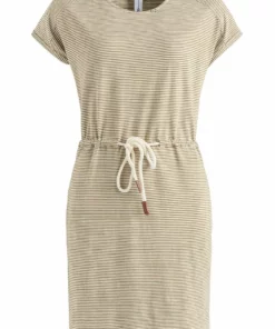 Khujo ANNEMARIE - Vestido Ligero - Weiß-ocker Gestreift, Mujer -Tienda de ventas KHUJO 95bfbe85ef2e41f287b6cd69967aa647