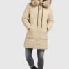 Khujo MANTEL JARVANA - Abrigo De Invierno - Beige, Mujer