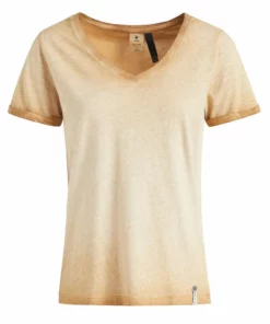 Khujo BARU - Camiseta Básica - Sand, Mujer -Tienda de ventas KHUJO 96c86db098104e4ba877ba892bc16465