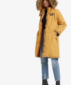 Khujo EFFI - Abrigo De Invierno - Mustard, Mujer