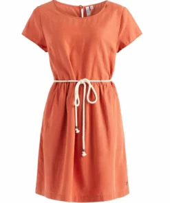 Khujo ASBA - Vestido Informal - Terrakotta, Mujer -Tienda de ventas KHUJO 9815996b53f74848ad40097cf3e3ca6e