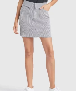 Khujo RASHY - Falda Vaquera - Blau-weiß, Mujer