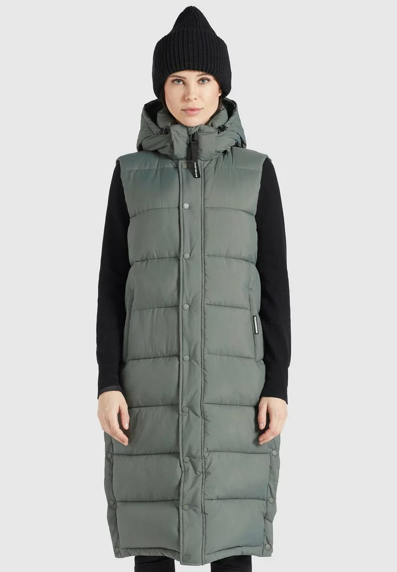 Khujo MAGNETA MATT - Chaleco - Graugrün, Mujer 1 Khujo MAGNETA MATT - Chaleco - Graugrün, Mujer