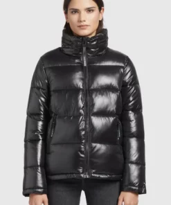 Khujo BLONDIE SHINY - Chaqueta De Invierno - Schwarz, Mujer