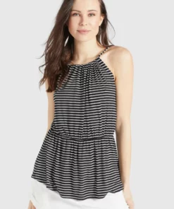 Khujo VALDA - Top - Schwarz-weiß Gestreift, Mujer -Tienda de ventas KHUJO 9ad14aff73d54477ae9192955bd865b5