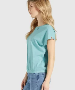 Khujo MARIKA - Camiseta Estampada - Aqua Meliert, Mujer -Tienda de ventas KHUJO 9bcc1c40abd54b39ad0b5f9aaa706adb