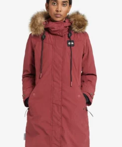 Khujo EFFI - Abrigo De Invierno - Red, Mujer