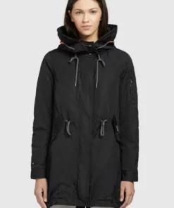 Khujo DAYES - Parka - Schwarz, Mujer