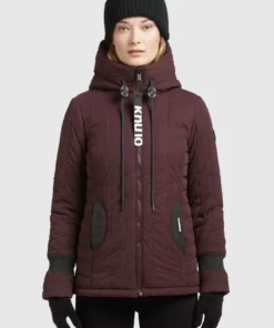 Khujo TWEETY PRIME5 PEACHED - Chaqueta De Entretiempo - Weinrot, Mujer