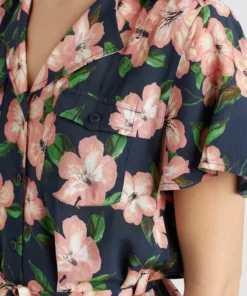 Khujo ELIZAVETA - Vestido Camisero - Xb8 Rose Hawaiian Floral Aop, Mujer -Tienda de ventas KHUJO a094845e2aec45e89ee4db4e2520b9b6