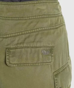 Khujo JOSLIN - Pantalones Cargo - Khaki Gewaschen, Mujer -Tienda de ventas KHUJO a0dfeaffdc004f75a520b1cfbc003490