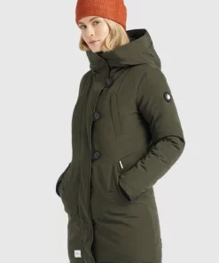 Khujo CLEAO - Abrigo De Invierno - Dunkeloliv, Mujer -Tienda de ventas KHUJO a0f03ffc255249d9962117d724454611