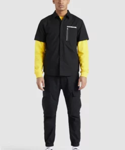 Khujo SKELTON - Camisa - Black, Hombre