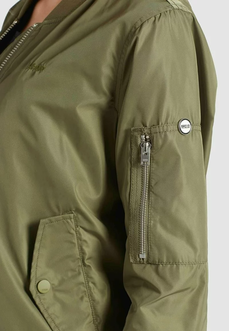 Khujo FENCY - Chaquetas Bomber - Khaki Pes, Mujer 9 Khujo FENCY - Chaquetas Bomber - Khaki Pes, Mujer - Imagen 9