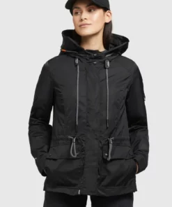 Khujo DEBBY - Chaqueta Fina - Schwarz, Mujer