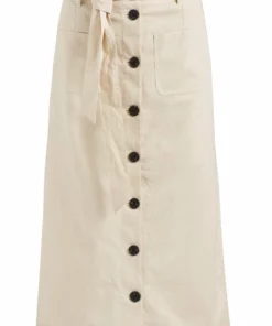 Khujo VARSHA - Falda Acampanada - Beige, Mujer -Tienda de ventas KHUJO a5cfe97aefda432b89731e701010d57c