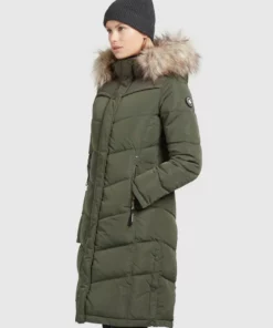Khujo LUBECK LONG5 - Abrigo De Invierno - Dunkeloliv, Mujer -Tienda de ventas KHUJO a5f059a566384bcf956ab99d9e90806c