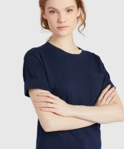 Khujo ALLMUT - Camiseta Básica - Dark Blue, Mujer -Tienda de ventas KHUJO a5ff1ccba2fd410ea1fd4ee78b5bb17c
