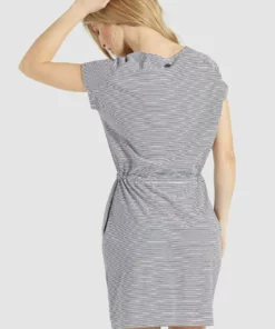 Khujo ANNEMARIE - Vestido Ligero - Weiß-blau Gestreift, Mujer -Tienda de ventas KHUJO a63c4275ad2c49d5b956cf0cd9e25e09