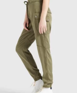 Khujo JOSLIN - Pantalones Cargo - Khaki Gewaschen, Mujer -Tienda de ventas KHUJO a6a4e942065f48e0ab192cf92b2ee167