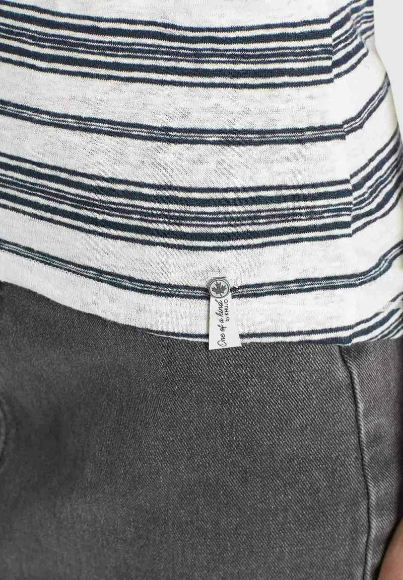 Khujo MATAMA - Camiseta Estampada - Naturweiß-dunkelblau Gestreift, Mujer 9 Khujo MATAMA - Camiseta Estampada - Naturweiß-dunkelblau Gestreift, Mujer - Imagen 9