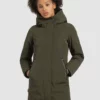 Khujo VIONA2 - Abrigo De Invierno - Dunkeloliv, Mujer