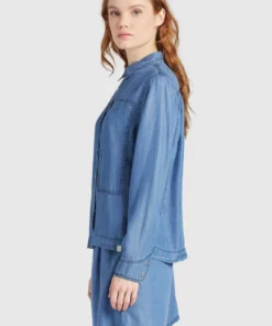 Khujo ESAIA - Camisa - Denim Blue, Mujer 12 Khujo ESAIA - Camisa - Denim Blue, Mujer -Tienda de ventas KHUJO a79e08009dc44f6a848d974de089153b