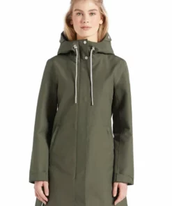 Khujo SOUS - Abrigo Corto - Oliv, Mujer