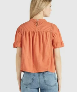 Khujo TINCA - Blusa - Terrakotta, Mujer -Tienda de ventas KHUJO a85f5f0ab6b340eebc0aa7732dcc7fe0