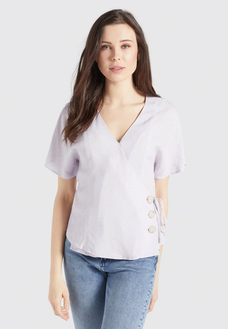 Khujo GIOVANNA - Blusa - Flieder-weiß Gepunktet, Mujer 1 Khujo GIOVANNA - Blusa - Flieder-weiß Gepunktet, Mujer