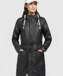Khujo GLENNA - Impermeable - Schwarz, Mujer
