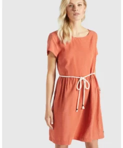 Khujo ASBA - Vestido Informal - Terrakotta, Mujer