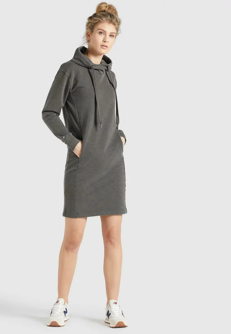 Khujo HALOUMA - Vestido Informal - Grau Gewaschen, Mujer 2 Khujo HALOUMA - Vestido Informal - Grau Gewaschen, Mujer - Imagen 2