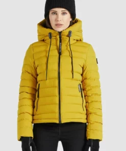 Khujo LOVINA MATT - Chaqueta De Entretiempo - Gelb, Mujer