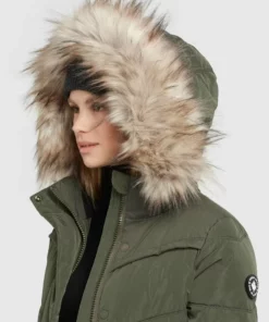 Khujo LUBECK LONG5 - Abrigo De Invierno - Dunkeloliv, Mujer -Tienda de ventas KHUJO ab4bc7a7a0394f47975f9f84ee914b14